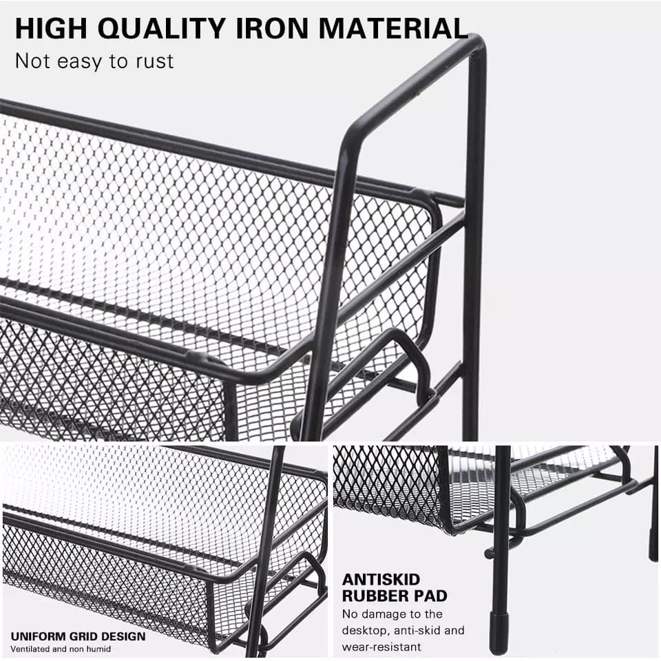 Smart Iron Storage Rack, Cosmetic Makeup Basket, Iron Spice Seasoning Rack, Shelf Kitchen Tableware Organizing Rack Smart Iron Storage Rack, Cosmetic Makeup Basket, Iron Spice Seasoning Rack, Shelf Kitchen Tableware Organizing Rack